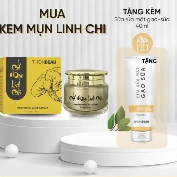 Crème éclaircissante pour le visage Mypham 25g/flacon, réduit l'acné, les taches noires, hydrate la peau, Kem Cot Mun Linh Chi Tang Sua Rua Mat