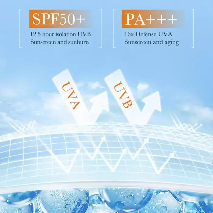 Crème solaire hydratante à base d'eau SPF 50