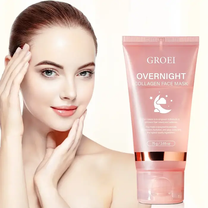 Masque au collagène de nuit 75g - Fournit une hydratation intense et un raffermissement de la peau pendant vous dorme.