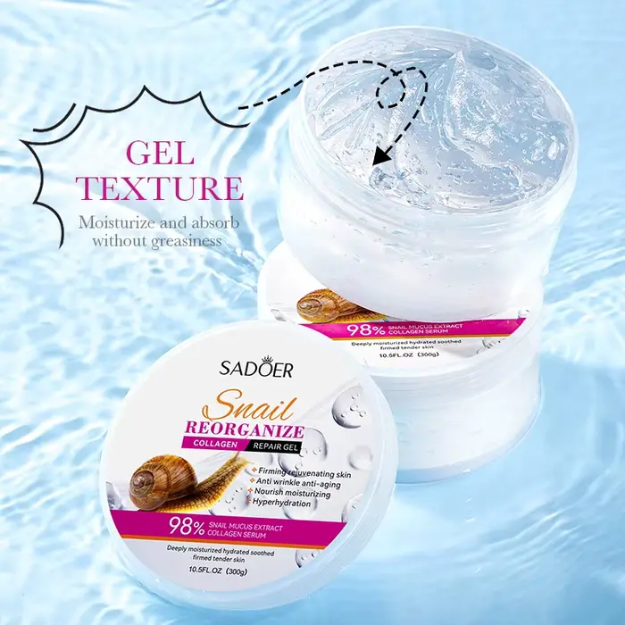 SADOER escargot collagène crème pour le visage Gel raffermissant réparation éclaircissant hydratant crèmes