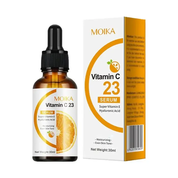 Essence faciale éclaircissante à la vitamine C 23%, sérum réparateur hydratant, soin anti-âge pour u