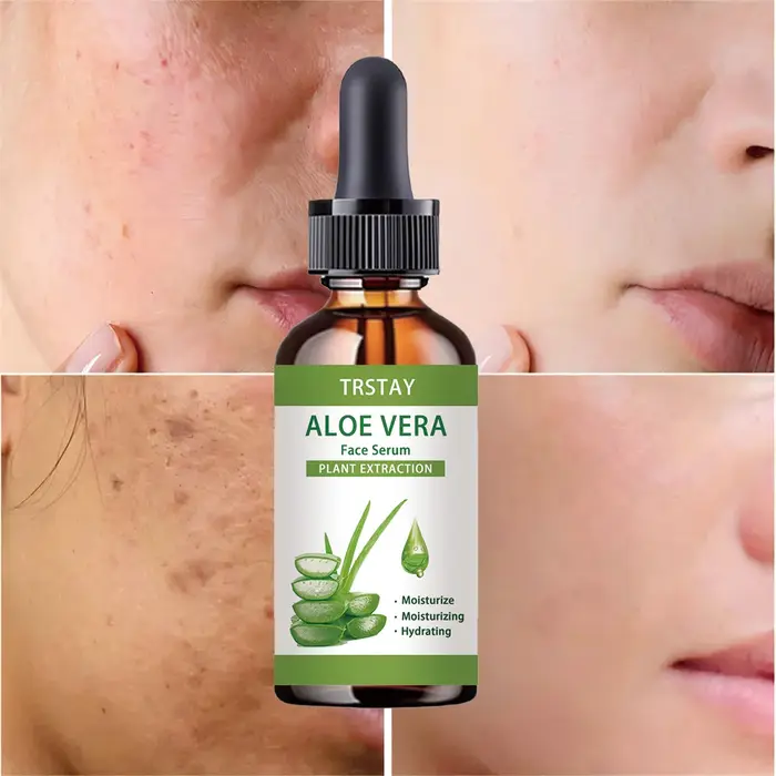 Ingrédients naturels d'aloe vera, hydratants et nourrissants pour la peau