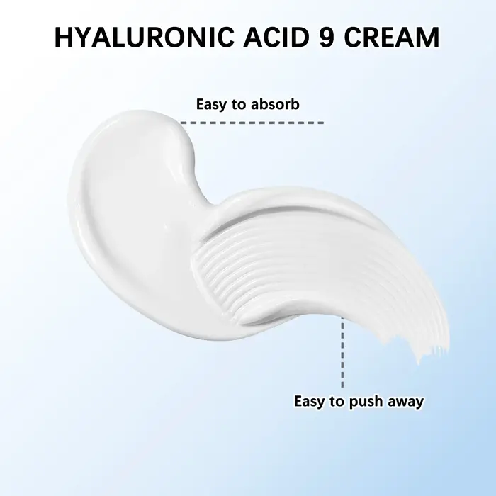 Acide hyaluronique 9 crème complexe vitamine B5 éclaircissant blanchissant réparation visage apaise l'irritation léger soin à absorption rapide
