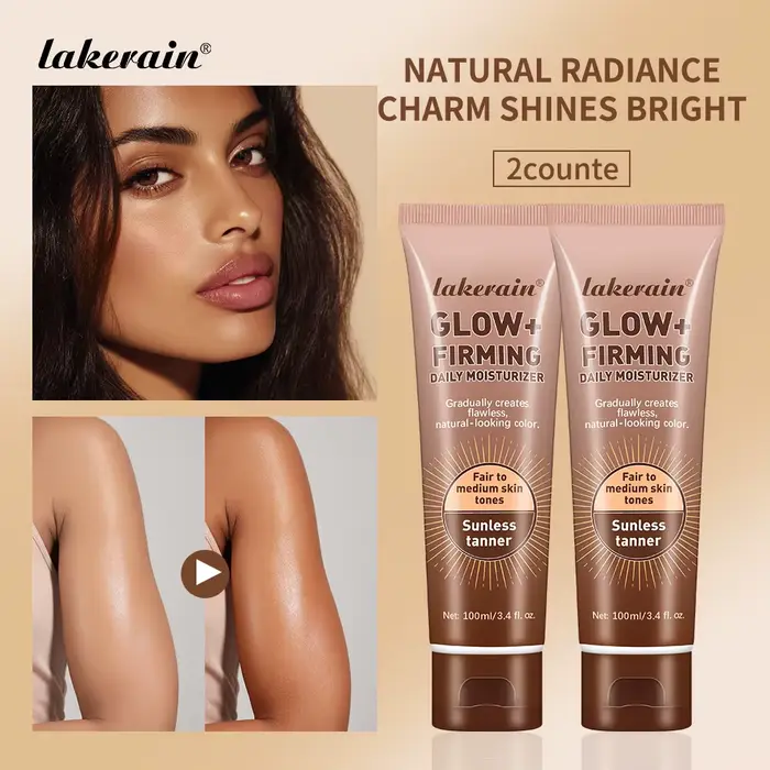 Crème Bronzante Visage et Corps Longue Durée – Autobronzant Naturel Nourrissant et Protecteur Contre les Rayons UV