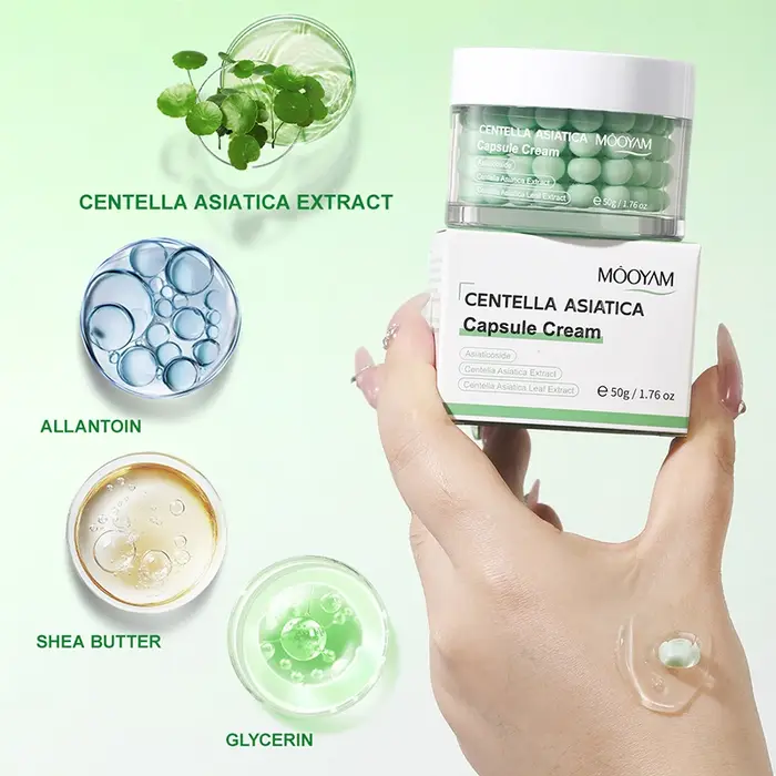 Crème Visage Coréenne en Capsules avec Centella & Astaxanthine