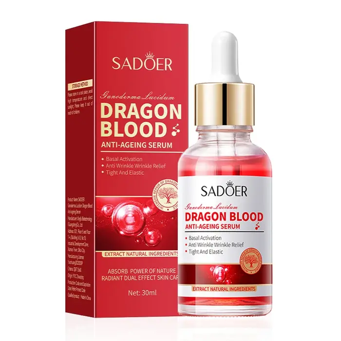 SADOER Ganoderma lucidum sang de Dragon sérum pour le visage Lotion hydratante Anti-rides contrôle du sébum