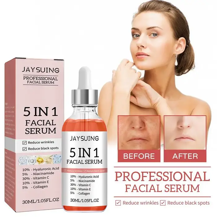 Sérum anti-âge blanchissant 5 en 1 pour le visage