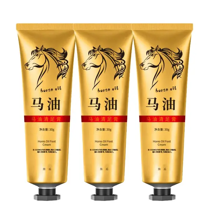 1/3/5PCS Crème de soin des mains et des pieds à l'huile de cheval naturelle