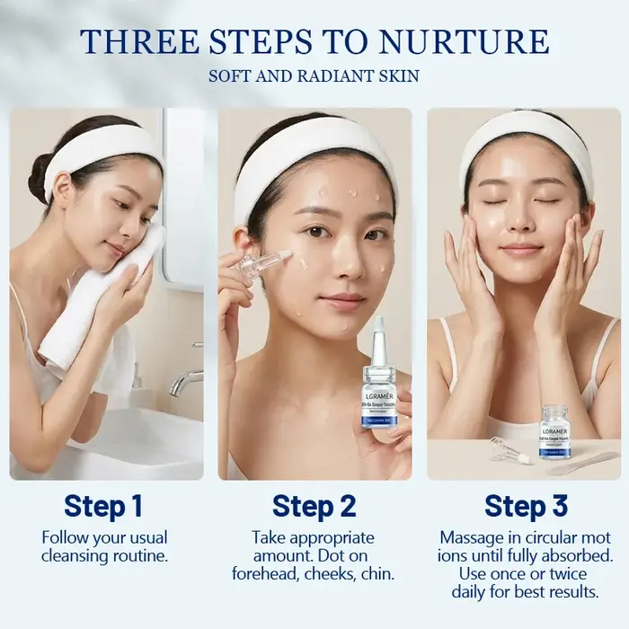 Sérum aux peptides de cuivre GHK-Cu pour le visage - Réparateur