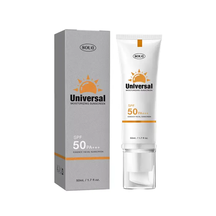 Crème solaire teintée SPF50, hydratante, Protection de la peau, maquillage rafraîchissant, résistant