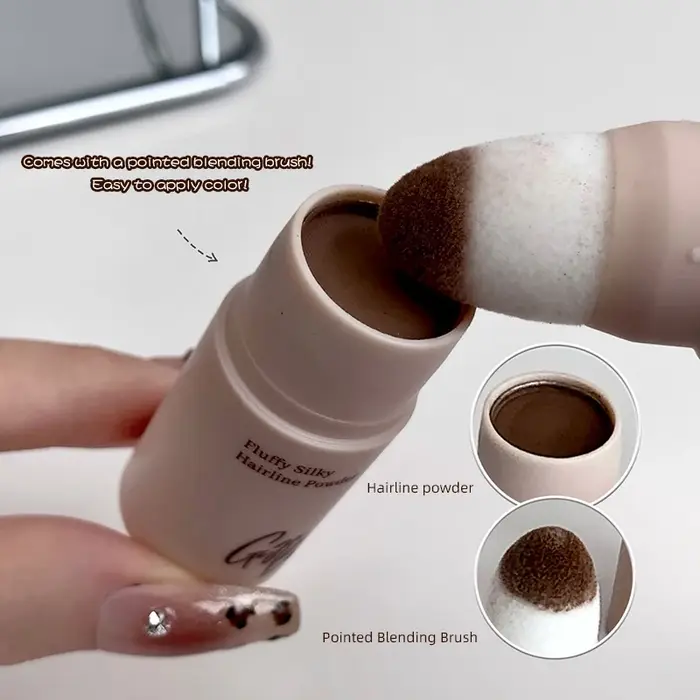 Poudre de camouflage pour la ligne des cheveux