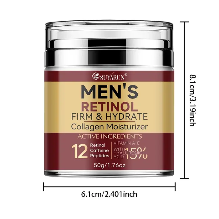 Crème pour le visage pour hommes au collagène et au rétinol – Anti-âge