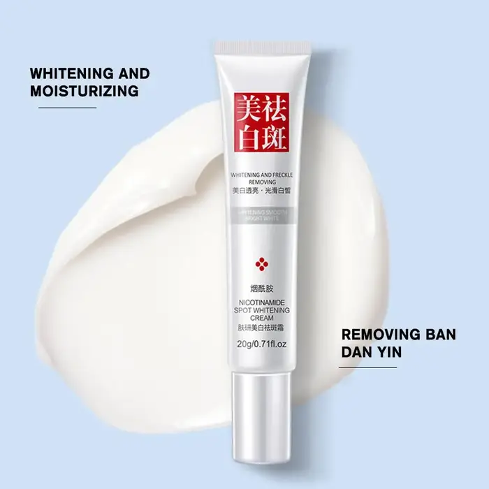 Crème blanchissante anti-taches de rousseur pour le visage