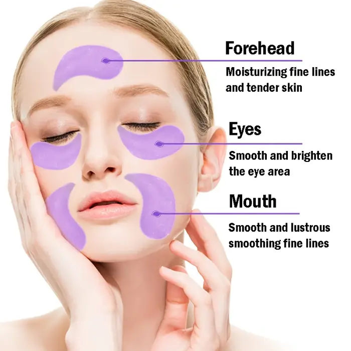 Masque pour les yeux au collagène hydratant à la grappe