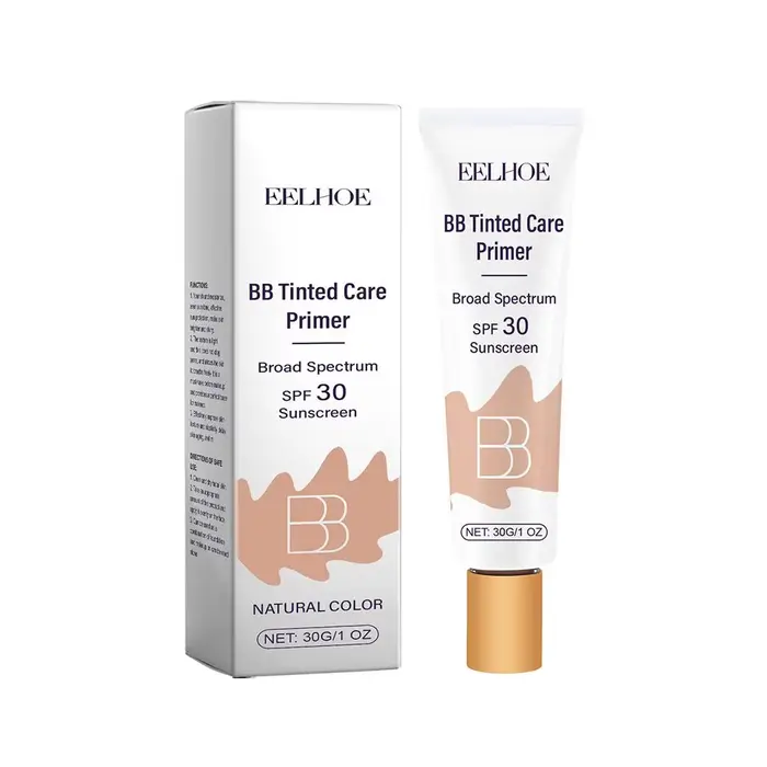 Crème solaire BB à la niacinamide SPF 30, couvrante, anti-acné, éclaircissante, maquillage nude à la