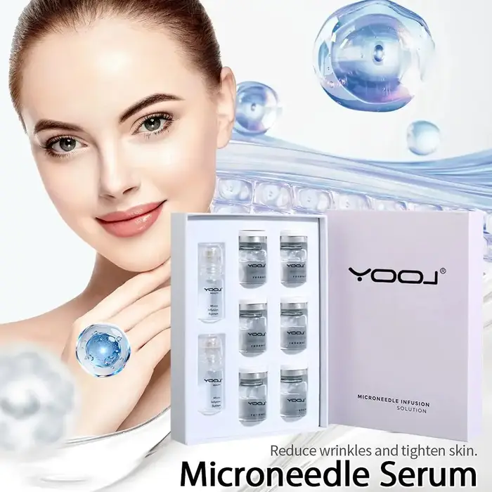 Ensemble d'essences à micro-aiguilles hydratantes et nourrissantes pour le soin de la peau du visage
