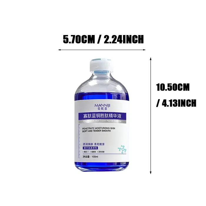 Essence de peptide de cuivre bleu 100 ml - liquide concentré puissant
