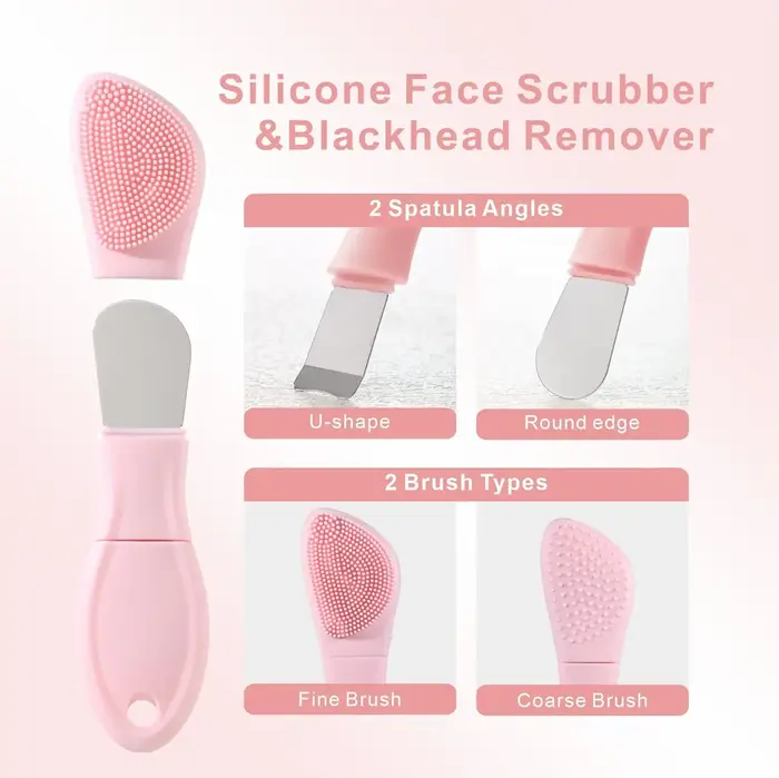 Applicateur de masque exfoliant pour le visage en silicone