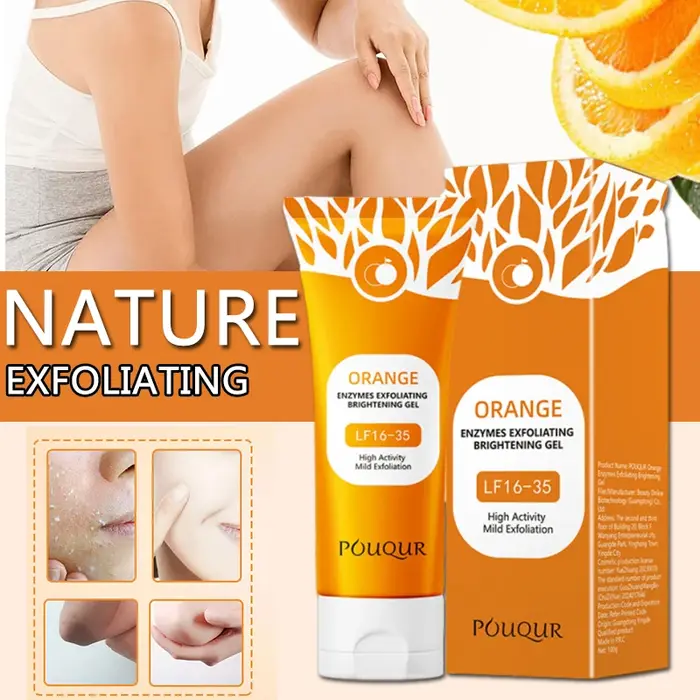 Gel exfoliant Orange crème hydratante visage gommage pour le corps Gel nettoyage en profondeur hydra