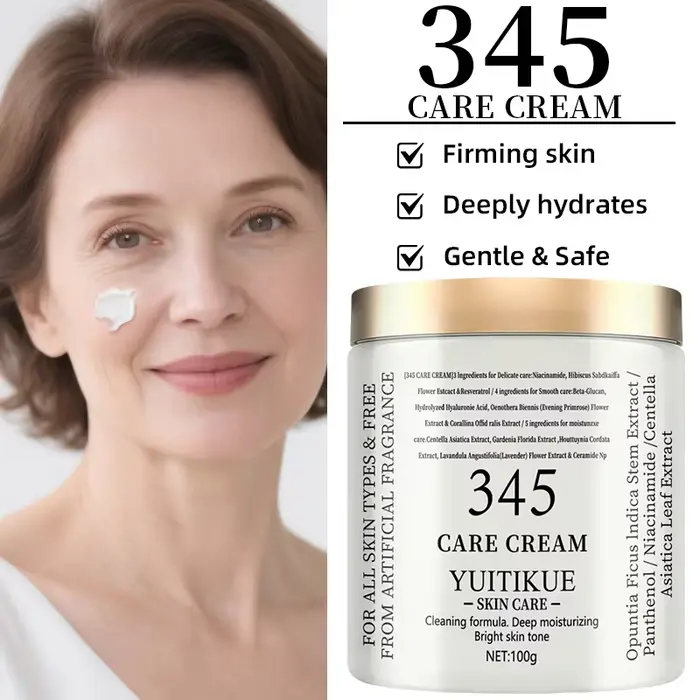 ​ ​ YUITIKUE 345 Crème de Soin 100g - Formule 3-en-1 : raffermit