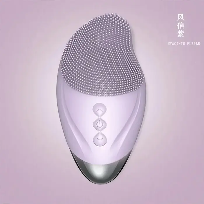 Nettoyeur facial électrique en silicone, masseur à vibrations ultrasoniques pour le nettoyage des po