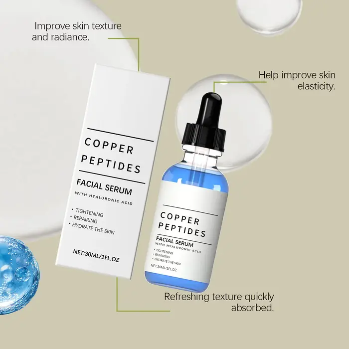 Sérum facial hydratant à l'acide hyaluronique, essence de soin du visage hydratante et illuminante pour les peaux sèches, nourrissant et éclaircissant