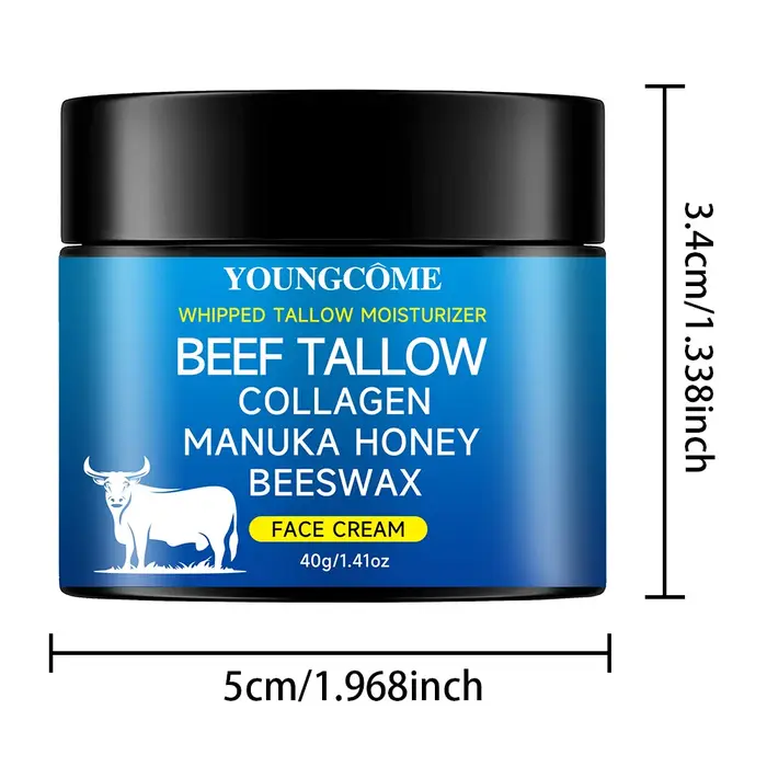 Crème Visage au Suif et Huile d'Olive Brute Honayolive Anti-Âge