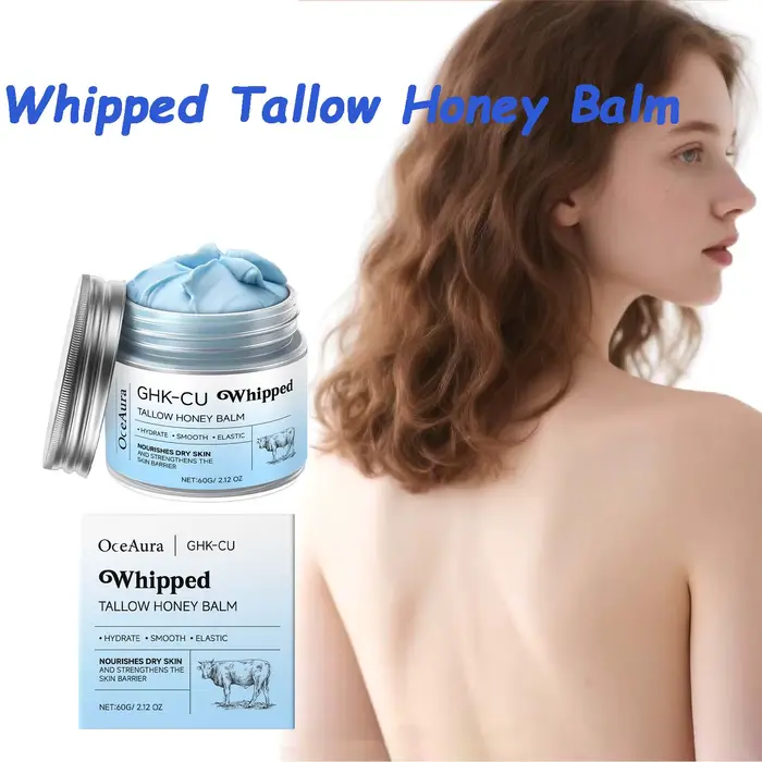 Baume à miel fouetté Tallow, hydratant en profondeur pour peau sèche et craquelée, beurre corporel Non gras, crème éclaircissante pour le visage, soin