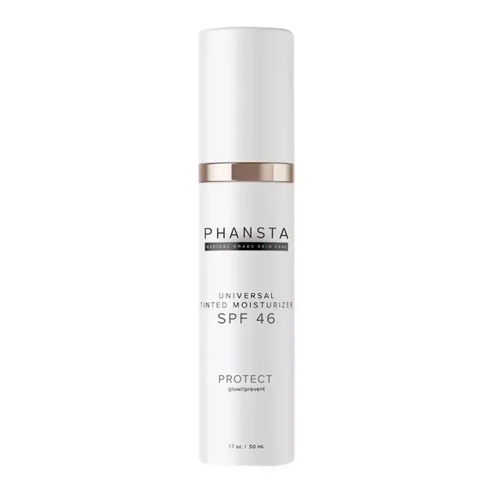 Crème hydratante teintée PHANSTA SPF46, crème visage légère colorée, hydratation quotidienne, éclair