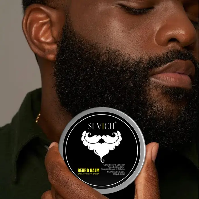 Baume à barbe pour hommes, soin du visage, cire pour la croissance de la barbe, adoucissant pour la 