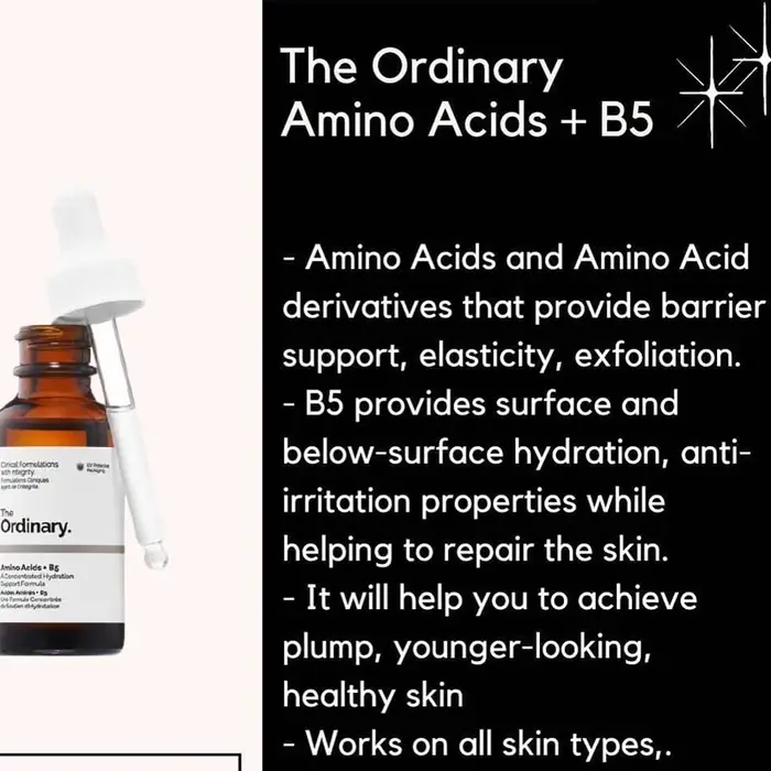 The Ordinary Amino Acids + B5 30ml – Formule Concentrée Hydratante – Acides Aminés-B5