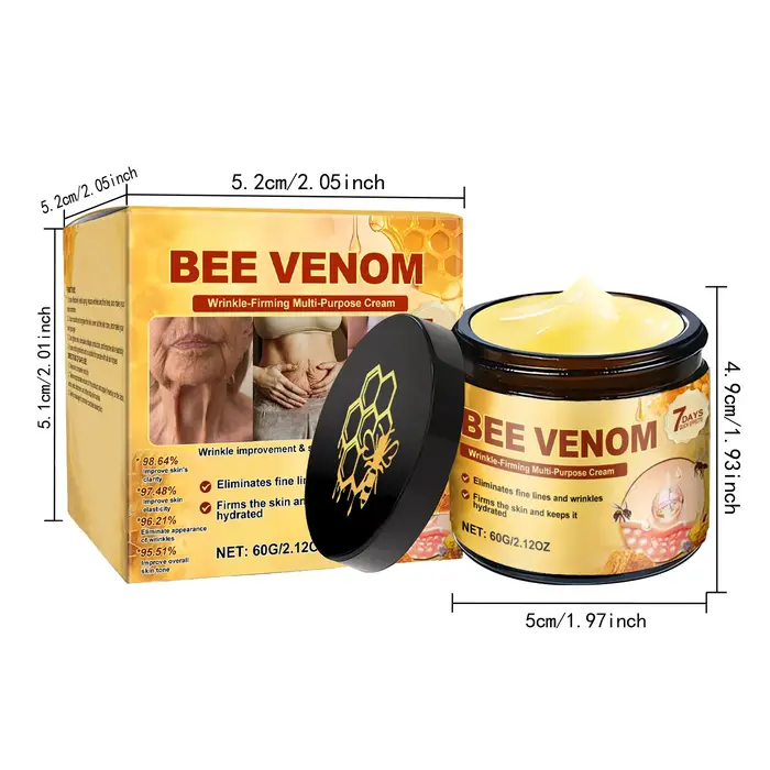 Crème raffermissante au venin d'abeille pour l'affaissement de la peau