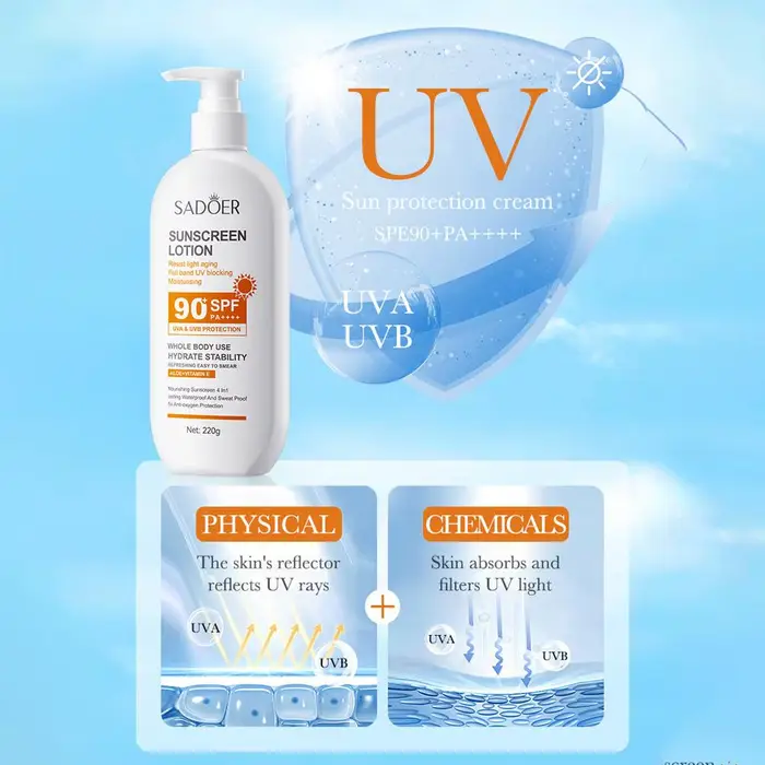 PA +++ Protection solaire UVA/UVB pour tout le corps Anti-âge