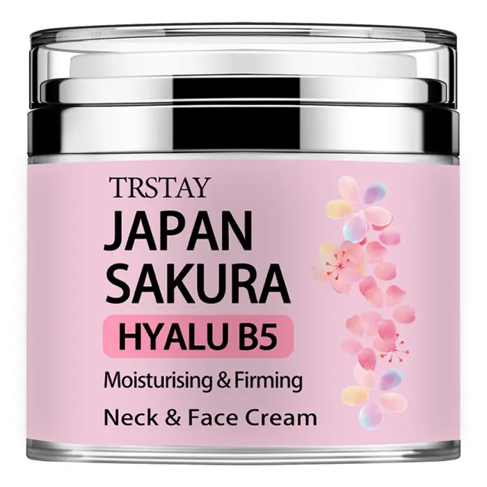 Crème à l'essence japonaise Sakura, crème tonifiante Sakura à l'acide hyaluronique,