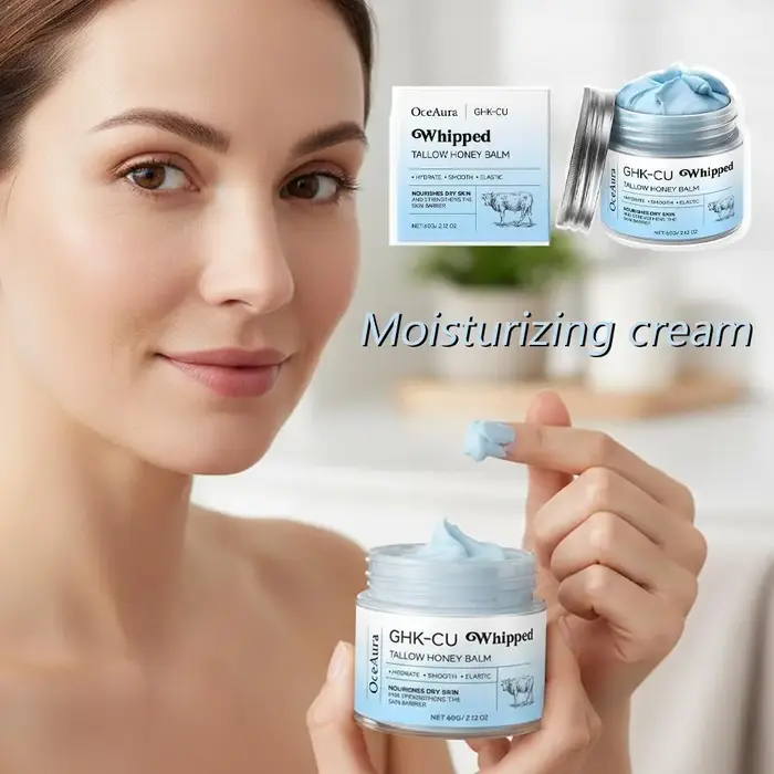 Crème Visage au Cuivre Peptides GHK-Cu et Suif de Bœuf 4%