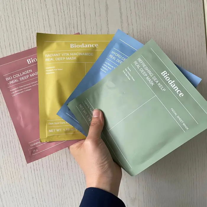 Masque Gel Hydratant Coréen au Bio-Collagène et Rétinol : Raffermissant, Améliore l'Élasticité de la Peau, Resserre les Pores, Répare la Barrière Cutanée, pour un Teint Éclatant