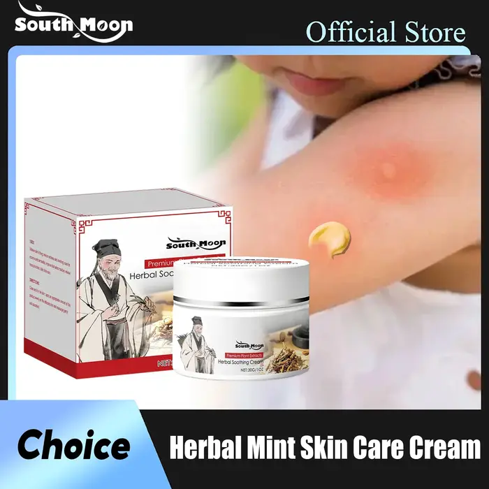 South Moon – crème de soin pour la peau à base de plantes et de menthe