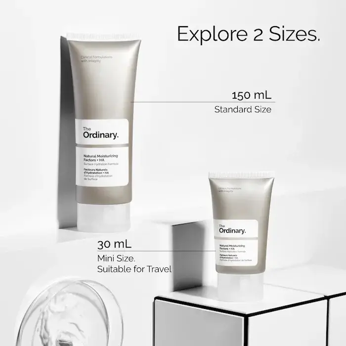 Facteurs hydratants naturels + hydratant quotidien à l'acide hyaluronique avec acides aminés et lipides cutanées protégés pour la peau
