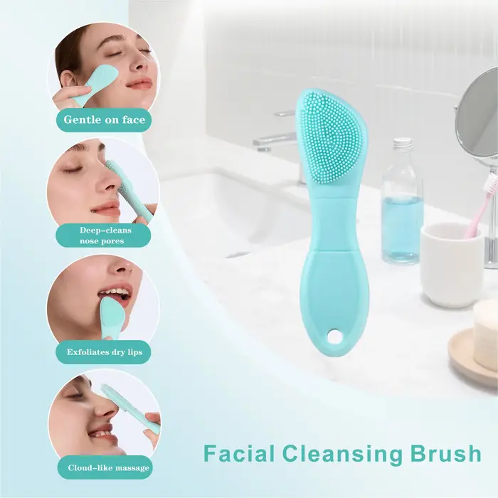 Applicateur de masque exfoliant pour le visage en silicone
