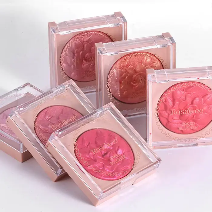 Fard à joues Rose de Style européen et américain avec paillettes fines scintillantes