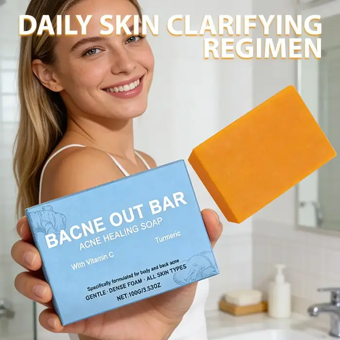 Savon nettoyant à la vitamine C et au curcuma