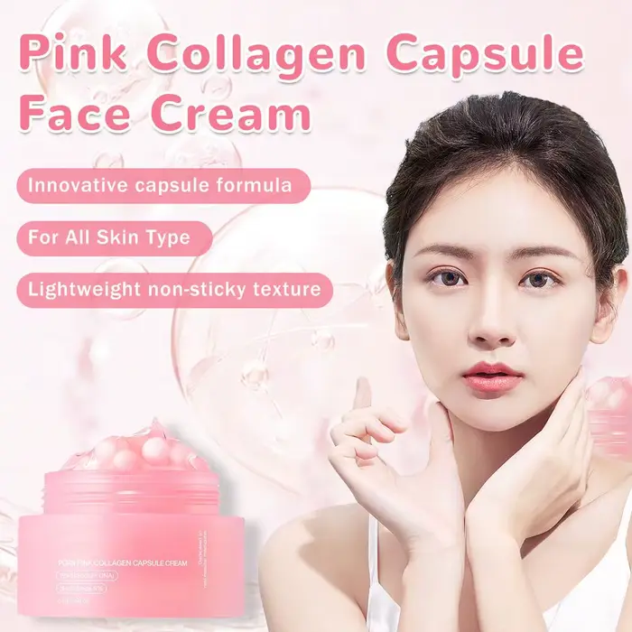 Crème de capsules de collagène rose 5% Niacinamide