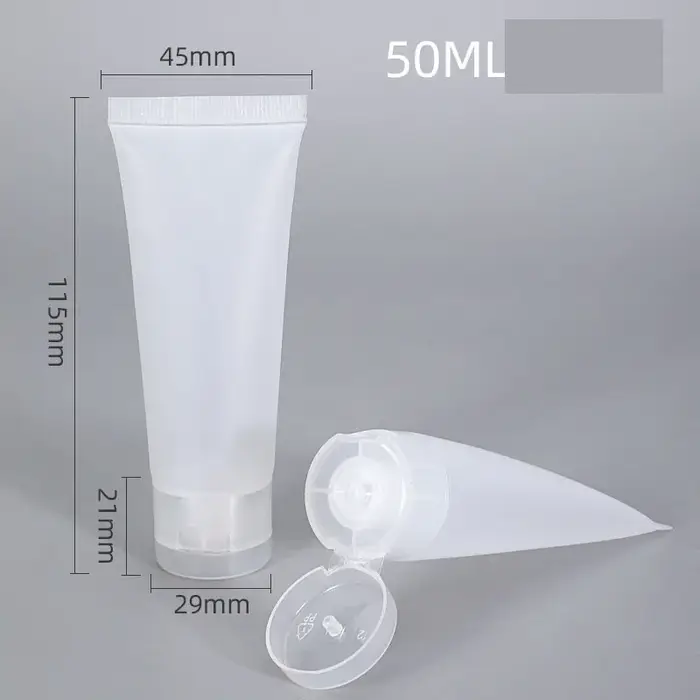 Tube Souple en Plastique Givré pour Crème à Presser