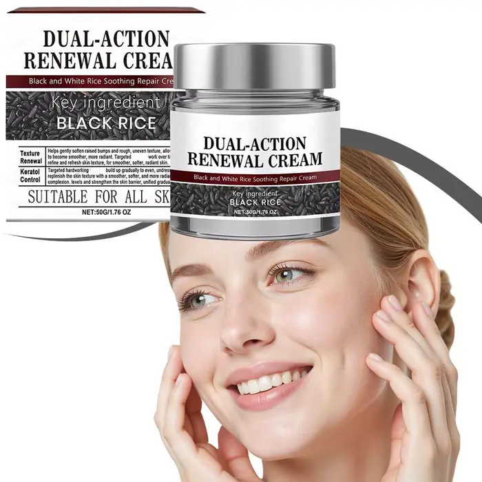 Crème de renouvellement à double Action effaçable à la kératine