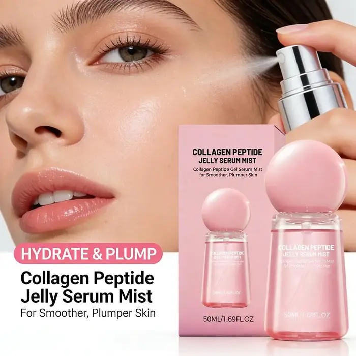 Sérum en Brume au Collagène Peptidique Effet Repulpant Lissant Peau Sèche Éclaircissant Raffermissant Hydratation