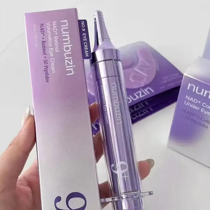 Crème pour les yeux repulpante Numbuzin No.9 NAD+ au rétinol, atténue les ridules et les cernes, améliore les poches sous les yeux et réduit la flacideur de la peau