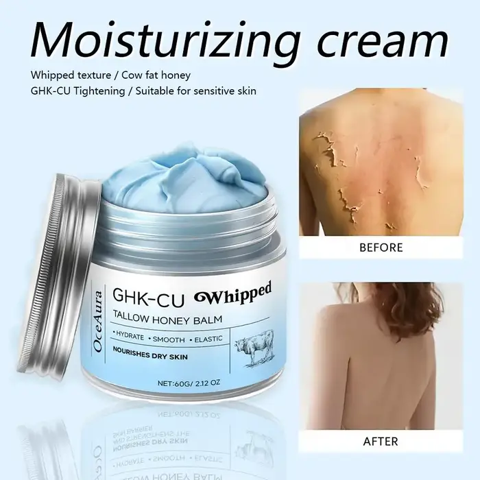 Crème Visage au Cuivre Peptides GHK-Cu et Suif de Bœuf 4%