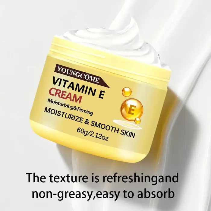 YOUNGCOME Ensemble crème et sérum à la vitamine E – Soin visage hydratant anti-âge pour tous les types de peau 30/60 ml