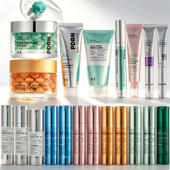 Crème en capsules VT Pichel Vitamine C Astaxanthine Éclat & Soin Revitalisant Améliore l'Élasticité de la Peau