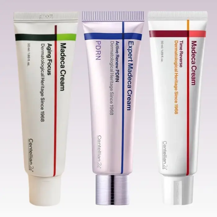 Crème Centella Madeca Time Reverse, crème au collagène PDRN, hydratante, raffermissante, éclaircissante, réparatrice, crème pour le visage, soin quotidien de la peau
